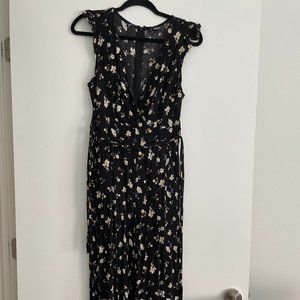 Black Floral Jumpsuit